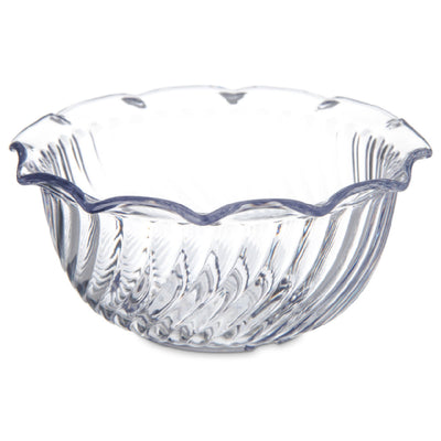 Carlisle 453507 8 Oz Tulip Berry Dish Clear SAN Dishwasher Safe 4-5/8 Inch