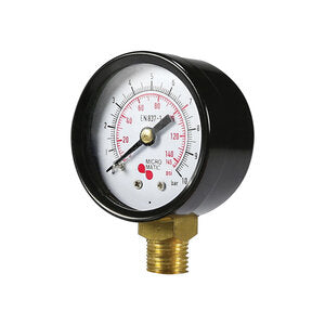 Micro Matic 3450120 Pressure Gauge 0 to 120 Psi Durable Stainless Steel