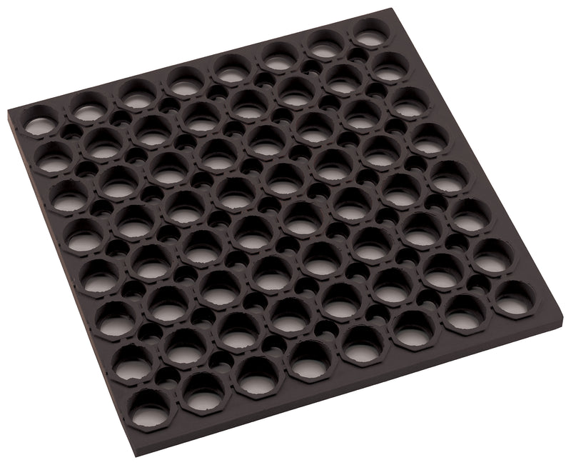 Winco RBMH-35K-R 3' Anti-Fatigue Floor Mat Rolled Grease Resistant Black Rubber