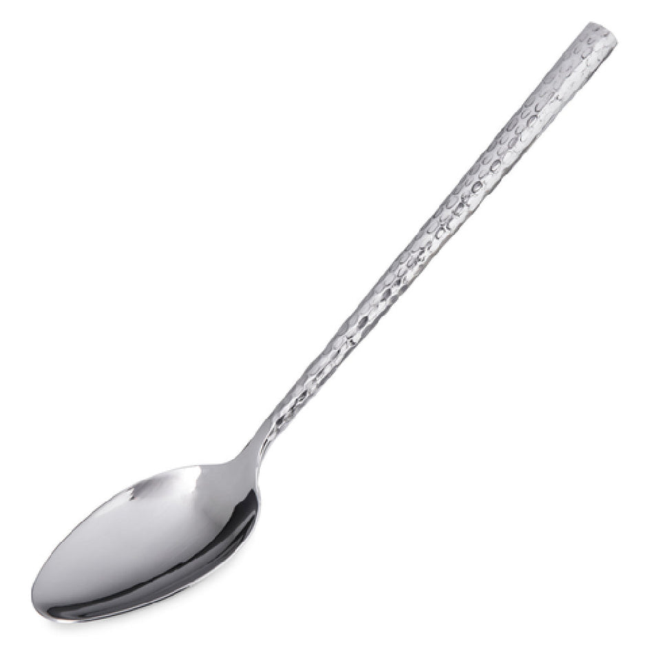 Carlisle 60205 10 Inch Length Solid Serving Spoon Stainless Steel Hammered Mirror Finish
