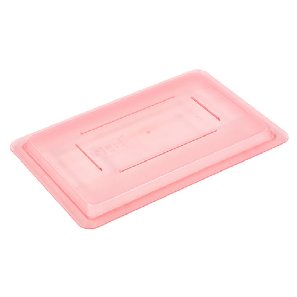 Carlisle 10617C05 18 Inch Food Storage Lid Red Polycarbonate Lock-tight Stackable