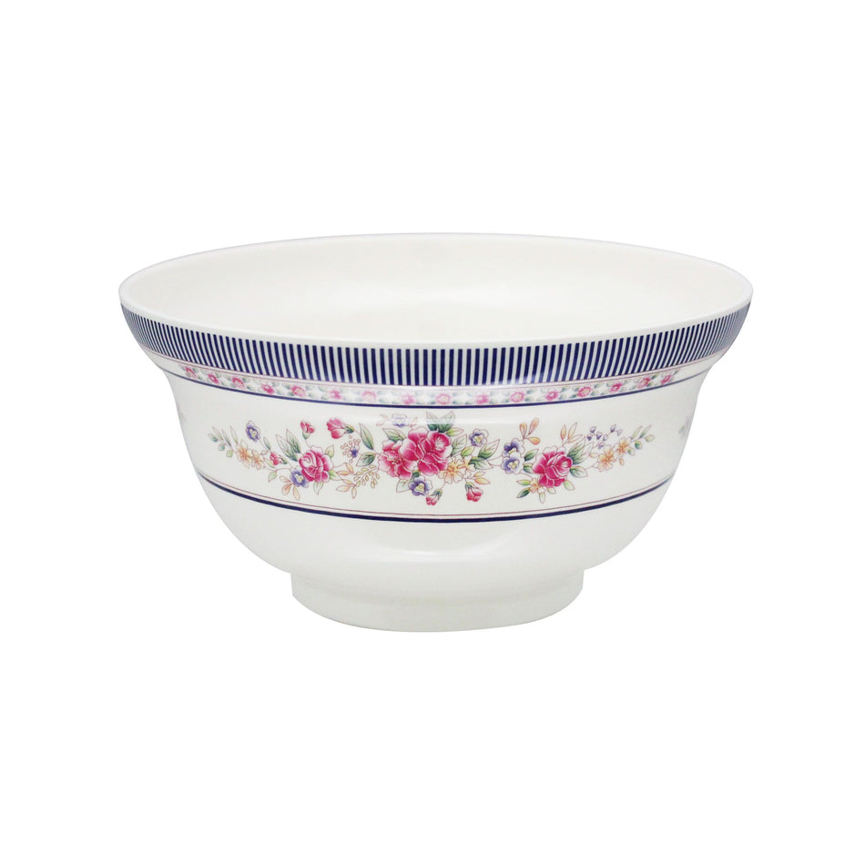 12 Pack 20 oz, 5-3/4", Noodle Bowl, Rose Dinnerware (Lid Sold Separately), Melamine, BPA Free, Dishwasher Safe, Break-Resistant, Shatter-Resistant, No Microwave, No Oven, NSF