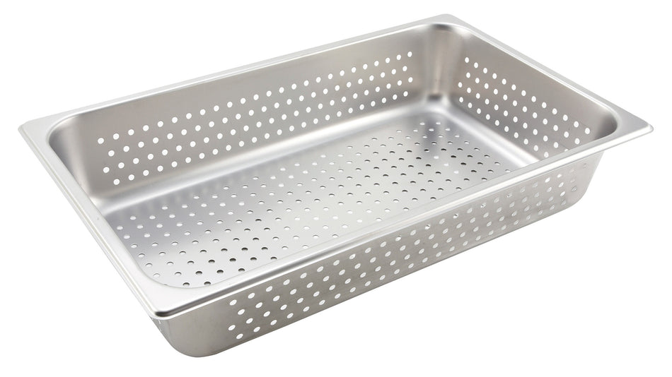 Winco SPFP4 Full Size 4 Inch Deep Perforated Steam Table Pan Stainless Steel