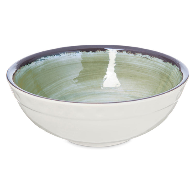 Carlisle 5400546 17 Oz Mingle Serving Bowl Melamine Green with Swirl Design