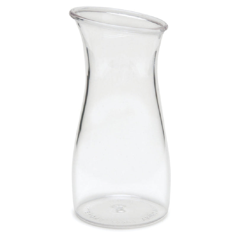 Carlisle 7090107 1/2 Liter Drip Free Pour Carafe Polycarbonate Clear Shatterproof