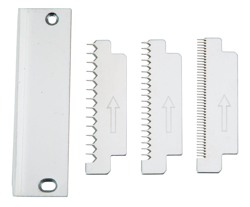 Winco VTS-3GBS Blade Set 3-piece serrated stainless steel with coarse medium fine