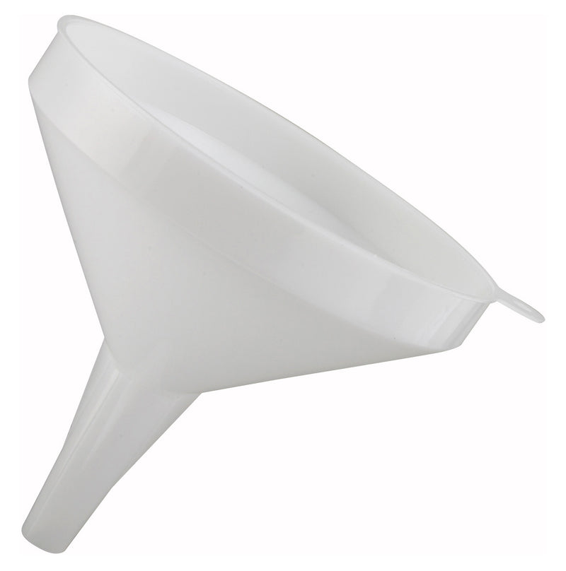 Winco 32 oz Round Plastic Funnel - NSF Certified White