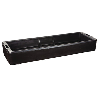 Carlisle 660303 6 Ft Food Bar Basin only Textured Black Polyethylene