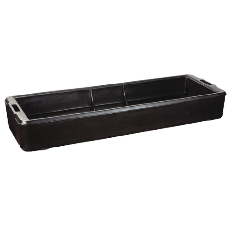 Carlisle 660303 6 Ft Food Bar Basin only Textured Black Polyethylene