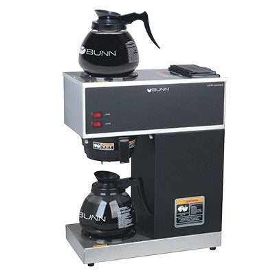 BUNN VPR Commercial Pourover Coffee Brewer - 2 Glass Decanters Upper Lower Warmer