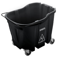 Carlisle 7690403 35 Qt Mop Bucket Black with Impact-Resistant Construction