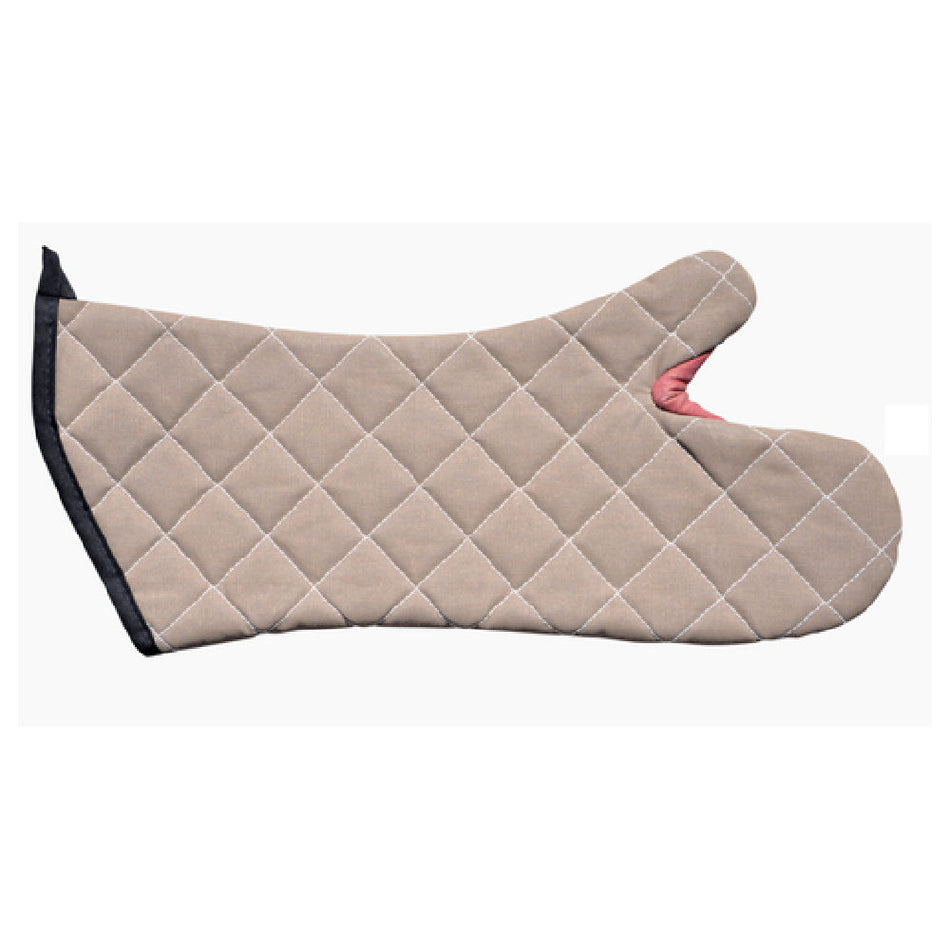 Carlisle 800FG13 13 Inch Oven Mitt Ambidextrous Fire Retardant Kevlar Tan