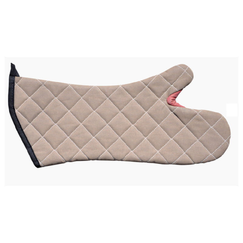 Carlisle 800FG15 15 Inch Oven Mitt with Webguard Protection Tan Kevlar