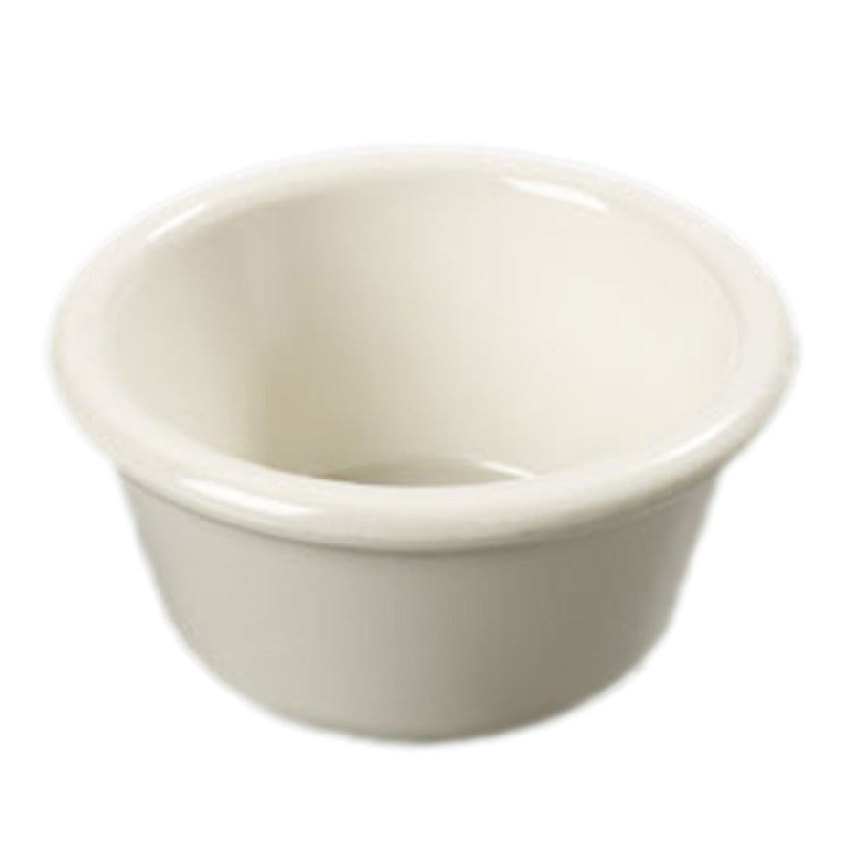 Carlisle S285-842 4 Oz Ramekin Smooth Dishwasher Safe Stackable Melamine Bone