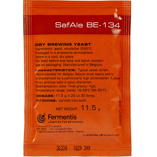Safale BE-134 Belgian Ale Yeast - Fermentis