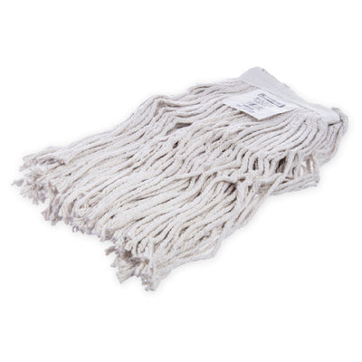 Carlisle 369816B00 18 Inch Wet Mop Head 4 Ply Cut End Cotton Natural