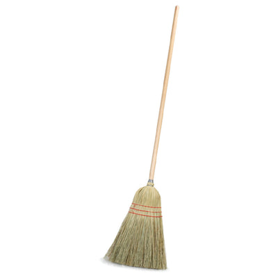 Carlisle 4134967 10 Inch Broom with 55 Inch Handle Blended Corn Bristles Natural