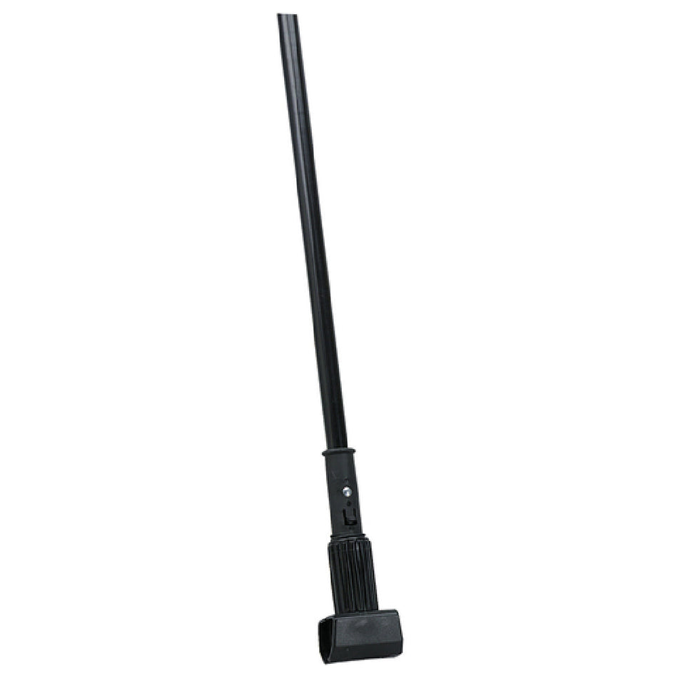 Carlisle 3697000 60 Inch Mop Handle Jaw Style Vinyl Coated Metal Black