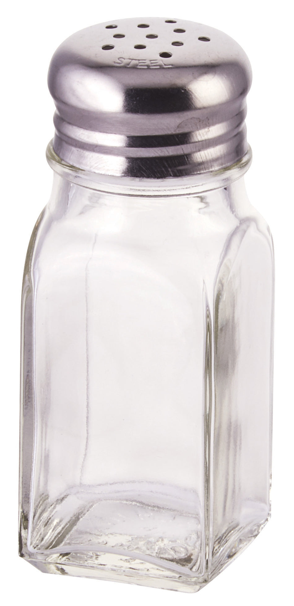 Winco G-109 2 Oz Glass Shaker with Stainless Steel Mushroom Top