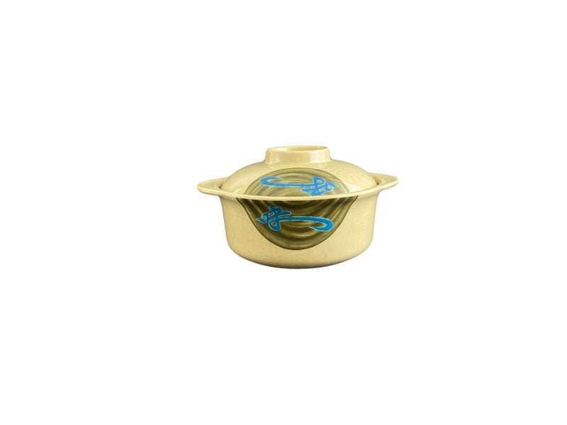 Thunder Group 3503J 12 Oz Miso Bowl with Lid Break-Resistant Melamine