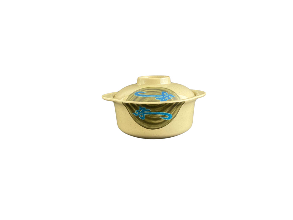 12 Pack 12 oz, 4-7/8" Diameter x 2-1/8" Height, Miso Bowl with Lid, Wei Dinnerware, Melamine, BPA Free, Dishwasher Safe, Break-Resistant, Shatter-Resistant, No Microwave, No Oven, NSF