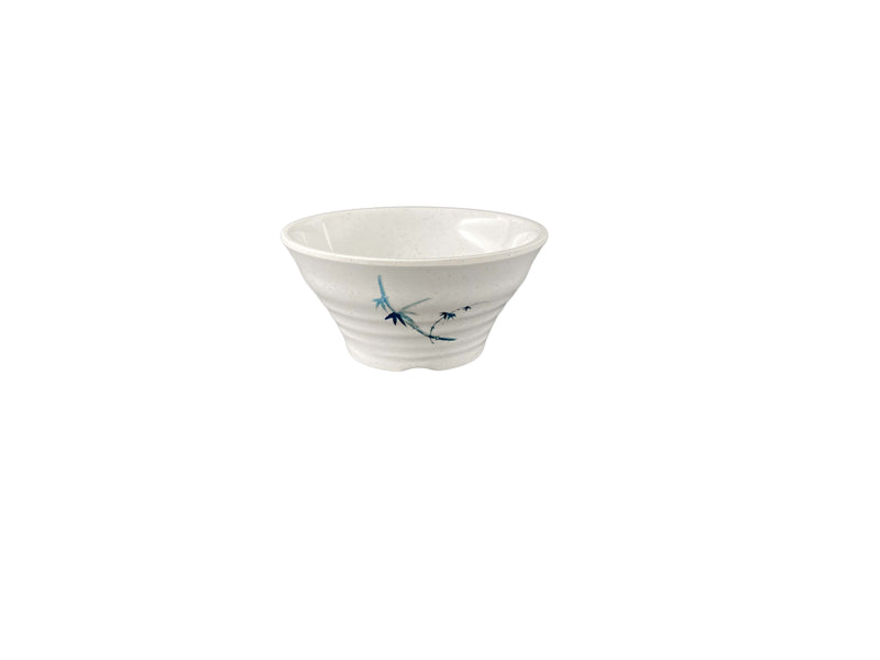 Thunder Group 3540BB 8 Oz Deep Saucer BPA Free Dishwasher Safe Melamine Blue Bamboo