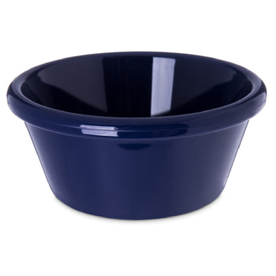Carlisle 4312660 4 Inch Diameter Smooth Dishwasher Safe Ramekin Blue SAN