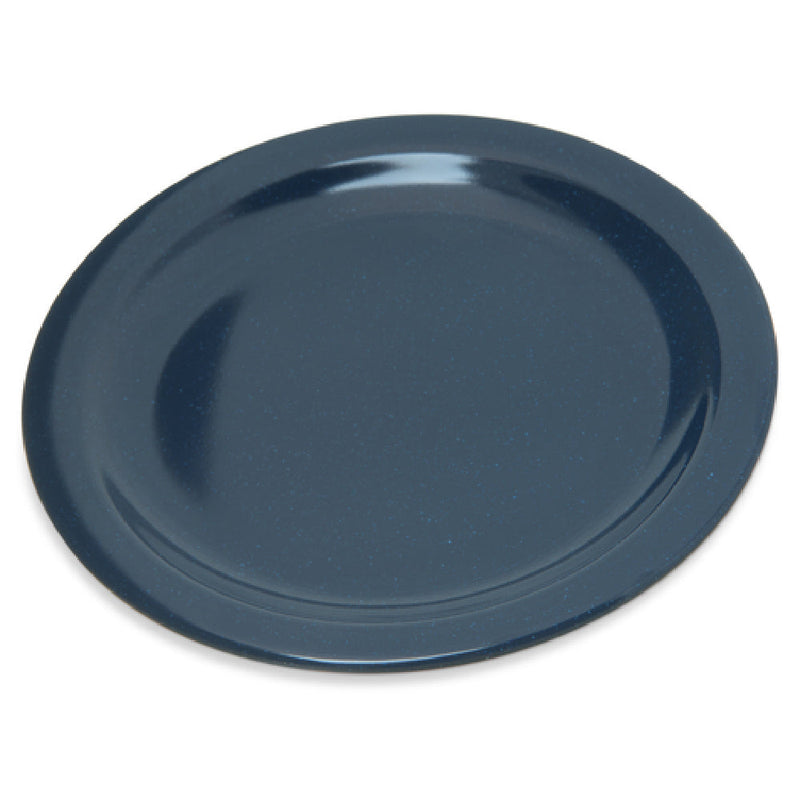 Carlisle 4350335 7-1/5 Inch Diameter Reinforced Rim Salad Plate Melamine Blue