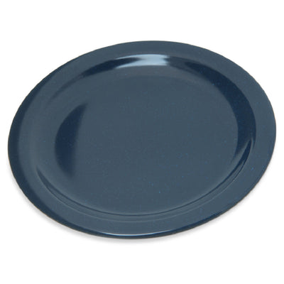 Carlisle 4350335 7-1/5 Inch Diameter Reinforced Rim Salad Plate Melamine Blue