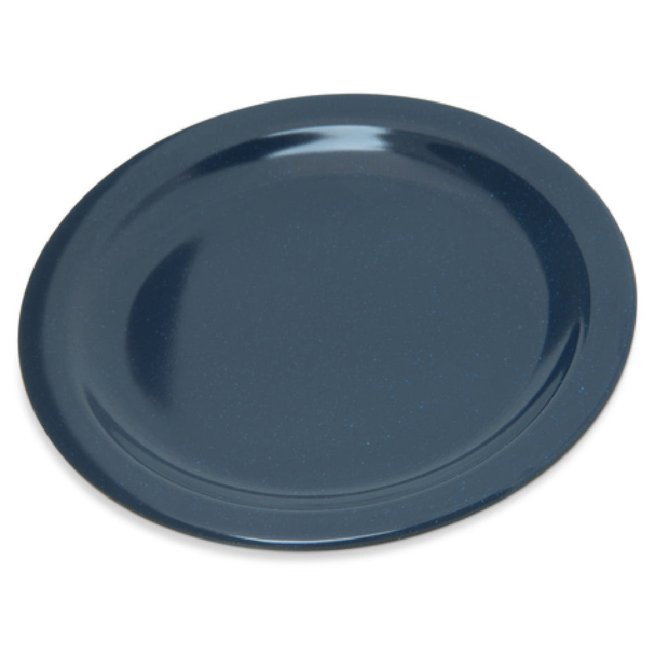 Carlisle 4350335 7-1/5 Inch Diameter Reinforced Rim Salad Plate Melamine Blue