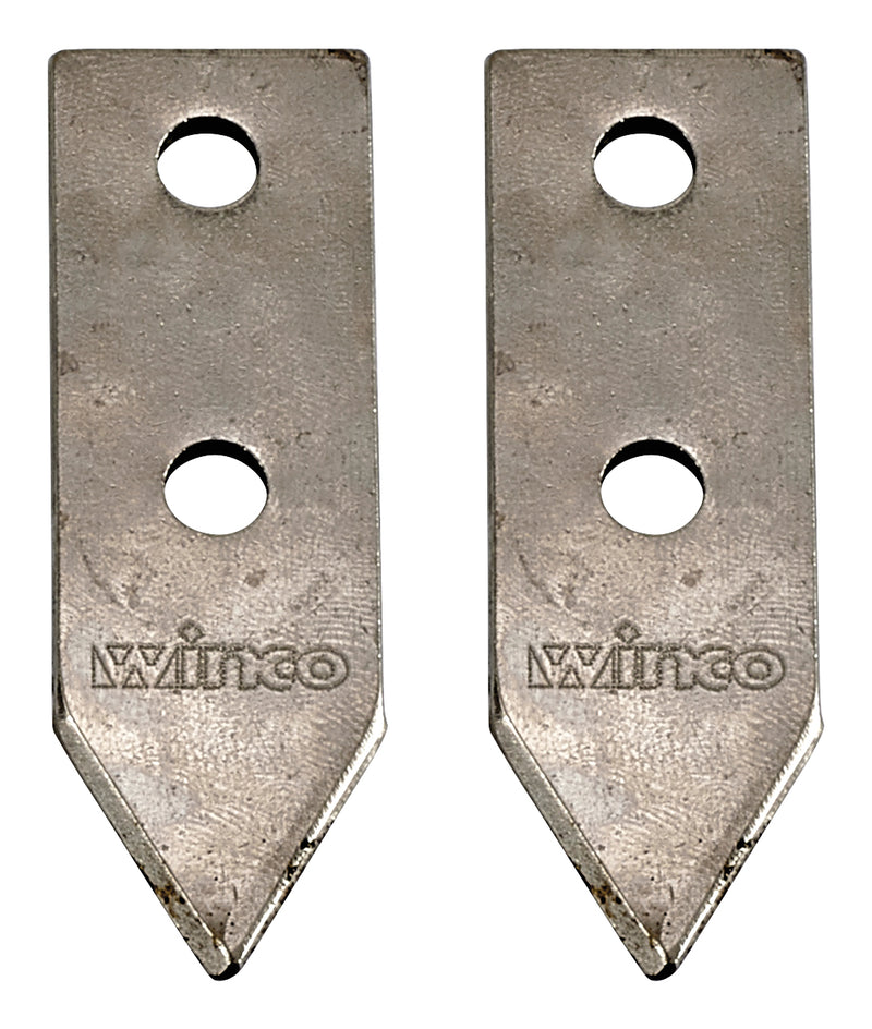 Winco CO-1B Replacement Blade Set Knife Parts Stainless Steel with 2 Pieces Included