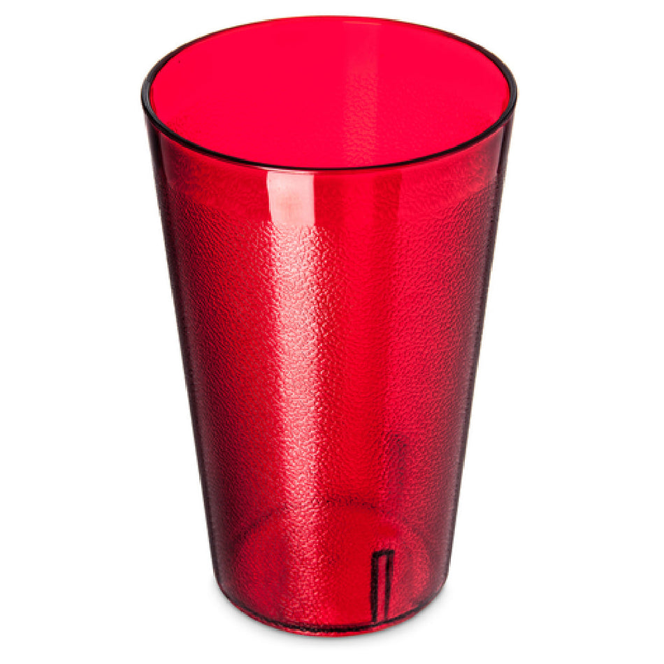 Carlisle 523210 32 Oz Tumbler Ruby SAN Plastic Textured Dishwasher Safe