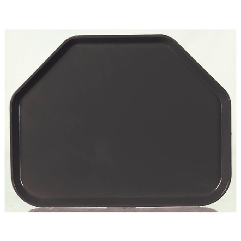 Carlisle 1713FG004 18 Inch Trapezoid Cafeteria Tray Dishwasher Safe Fiberglass Black