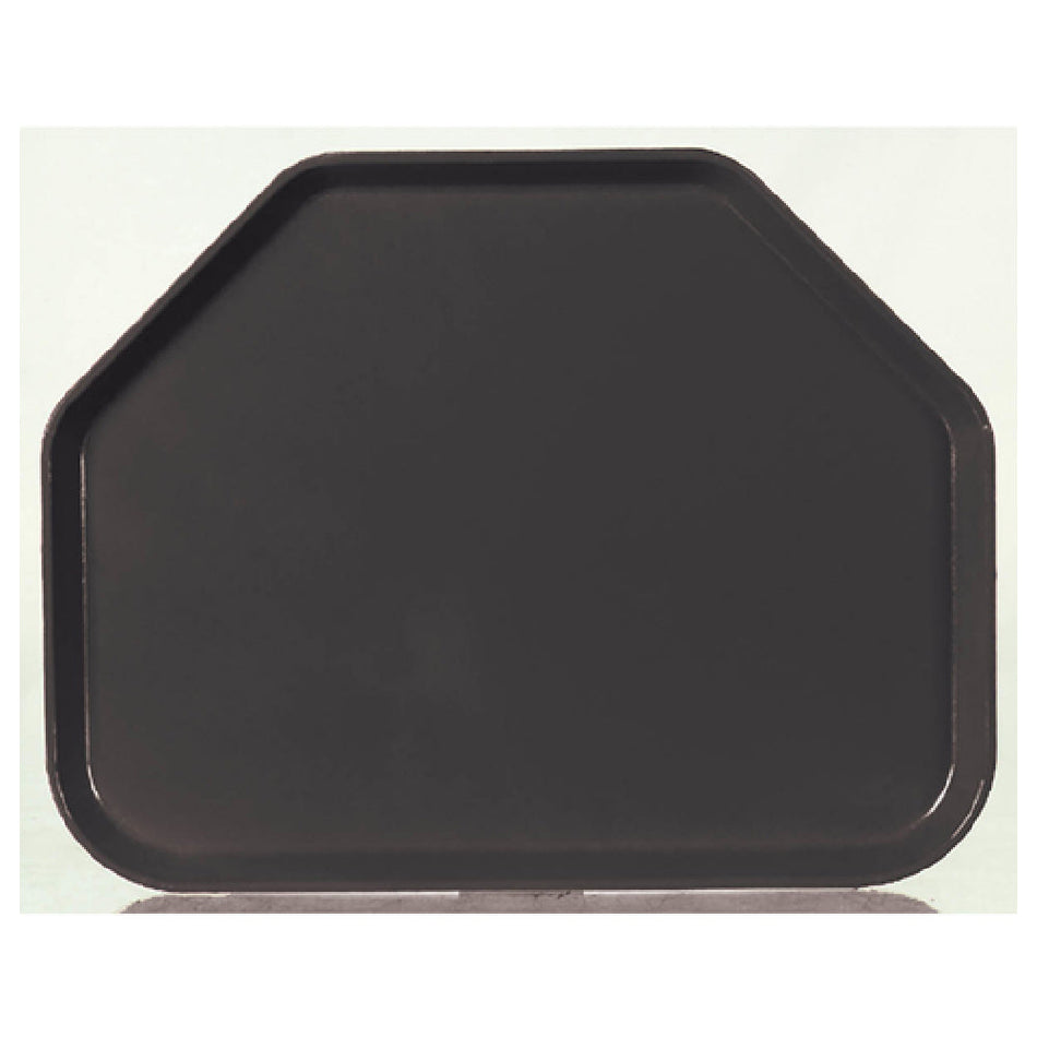 Carlisle 1713FG004 18 Inch Trapezoid Cafeteria Tray Dishwasher Safe Fiberglass Black