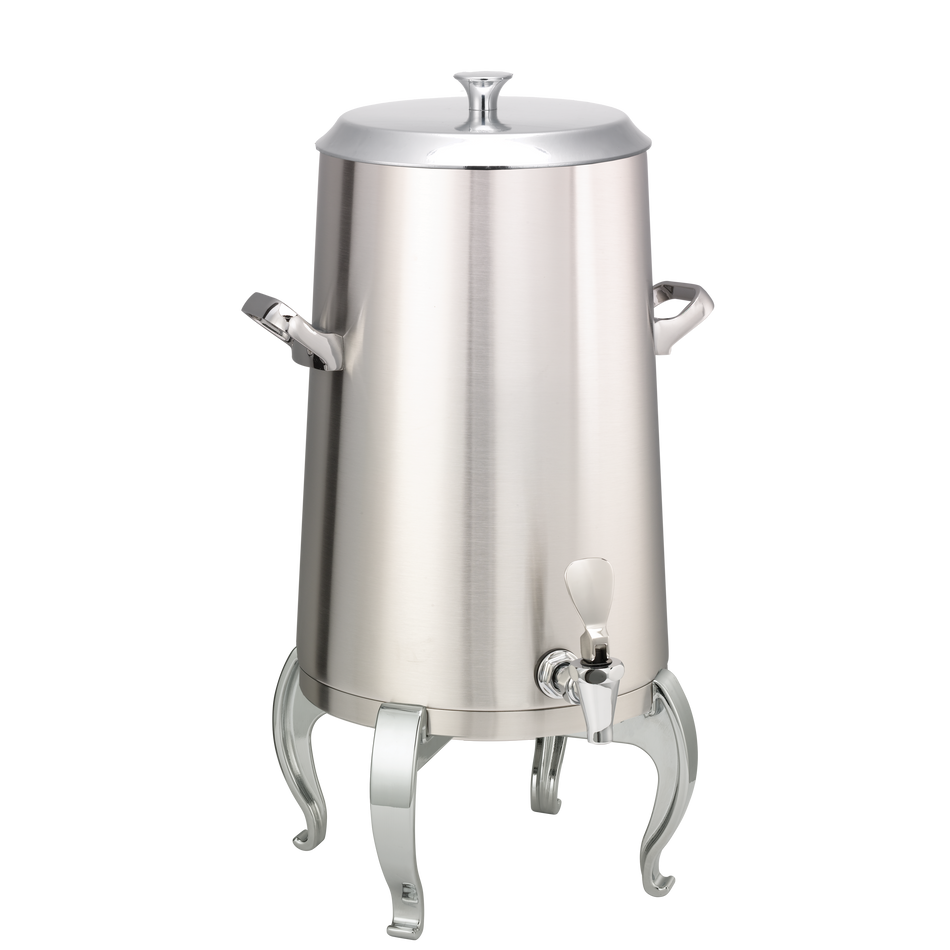 Flame Free™ Thermo-Urn™ 5-Gallon Vacuum Insulated Urn with Regal Legs and Flat Lid in Brushed Stainless