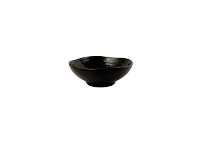 Thunder Group 3705TM 7 Oz Round Bowl with Wave Design Melamine Tenmoku