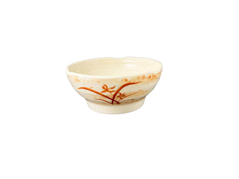 Thunder Group 3707 23 Oz Soup Bowl Wave Break-Resistant Melamine Gold Orchid