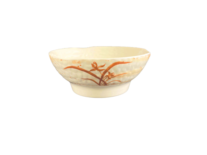 Thunder Group 3708GD 38-1/2 Oz Soup Bowl Wave Break-Resistant Melamine Gold Orchid
