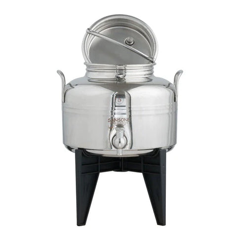 Stainless Water Dispenser w/ Spigot Included NSF Certified Fusti Tank , Olive Oil, Wine Storage, Milk Storage | Made in Italy by Sansonse