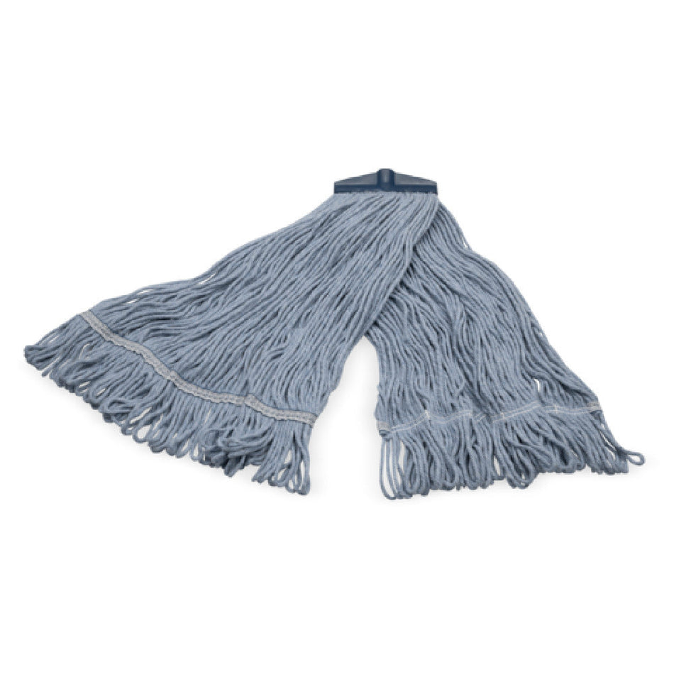 Carlisle 369440B14 Wet Mop Head Looped-end Synthetic Blend Blue