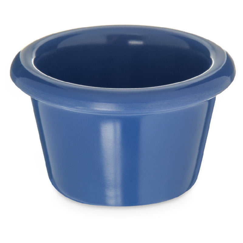 Carlisle S27514 1-1/2 Oz Smooth Dishwasher Safe Ramekin Melamine Ocean Blue