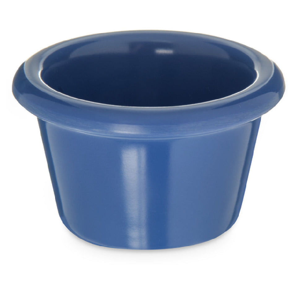 Carlisle S27514 1-1/2 Oz Smooth Dishwasher Safe Ramekin Melamine Ocean Blue