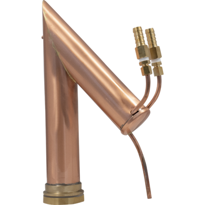 AlcoEngine Copper Pot Still Top w/ Barb Connections - KL16155