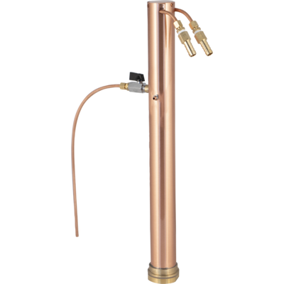 AlcoEngine Copper Reflux Still Top w/ Barb Connections - KL16162