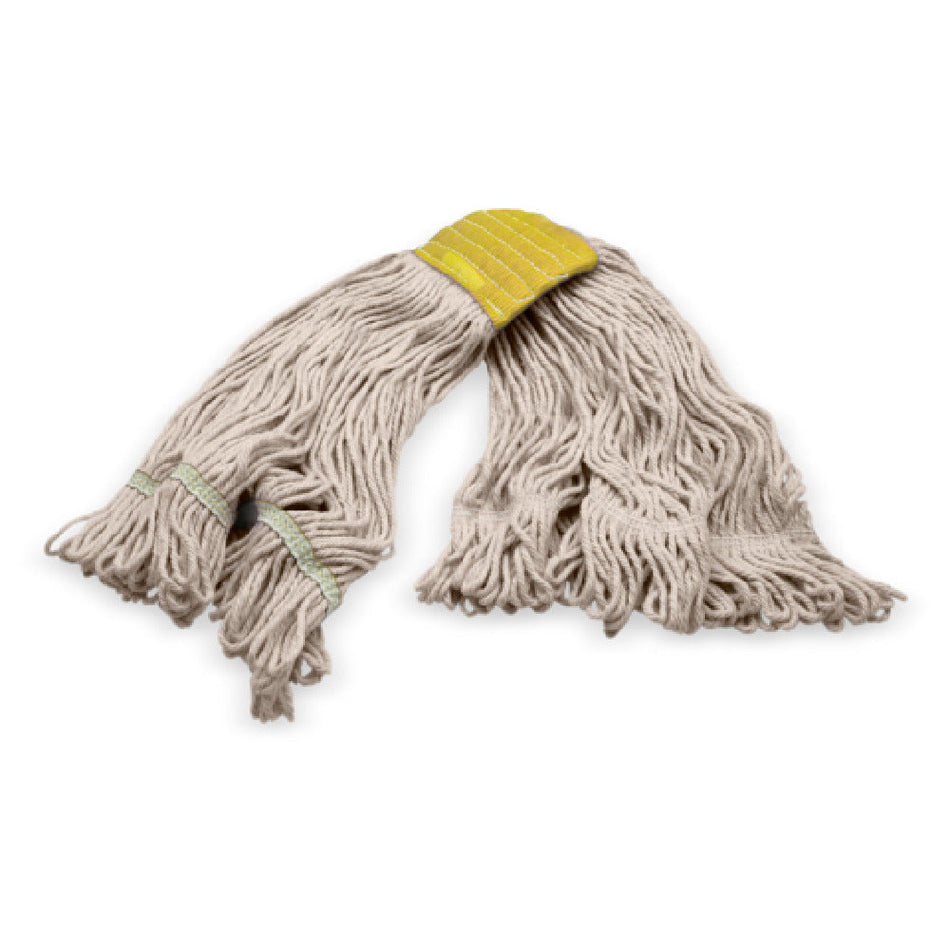Carlisle 369513B00 Small Looped-end Wet Mop Head Cotton Synthetic Blend with Scrubber