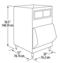 Manitowoc F700 Ice Storage Bin, 639 lb Capacity, 30 in Wide, for Commercial Modular Ice Machines