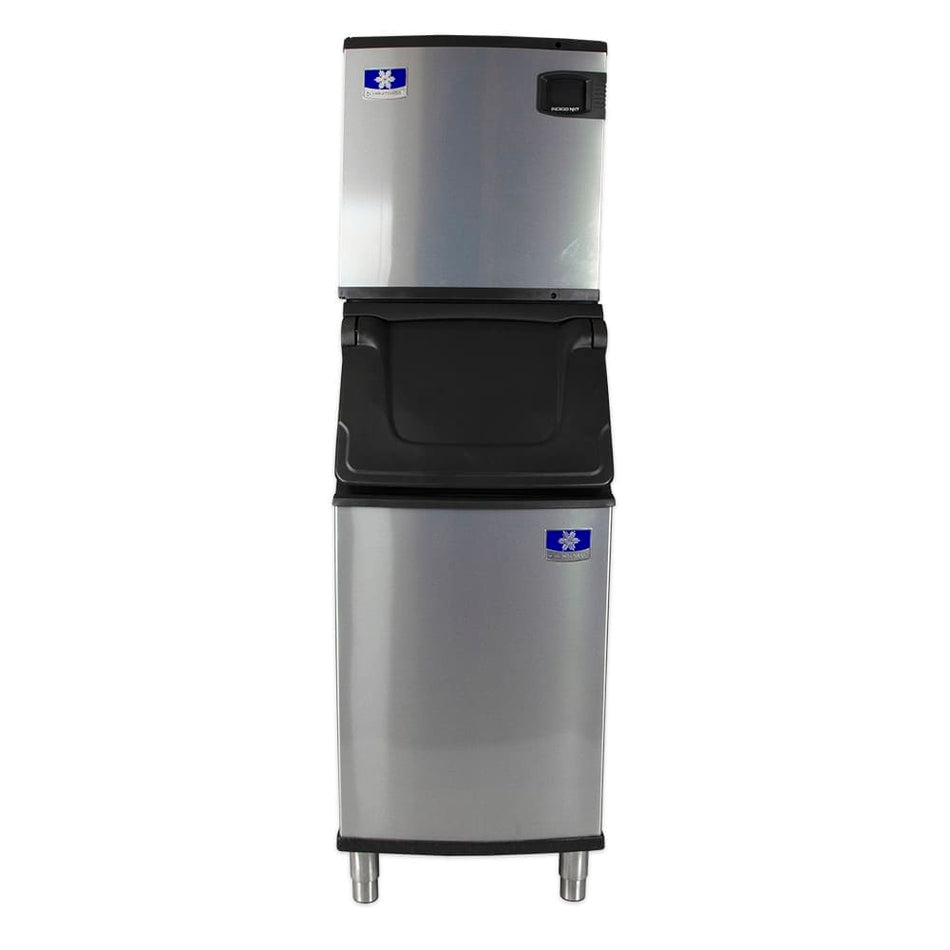 Manitowoc Indigo NXT IDT0420W/D420 Commercial Ice Machine with Bin — 454 lb/Day Full Cube, Water Cooled, 383 lb Storage, 115V
