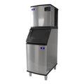 Manitowoc IDT0420W/D420 454 lb/Day Full Cube Commercial Ice Machine & Ice Maker with Bin, Water Cooled, Indigo NXT, 383 lb Storage, 115V