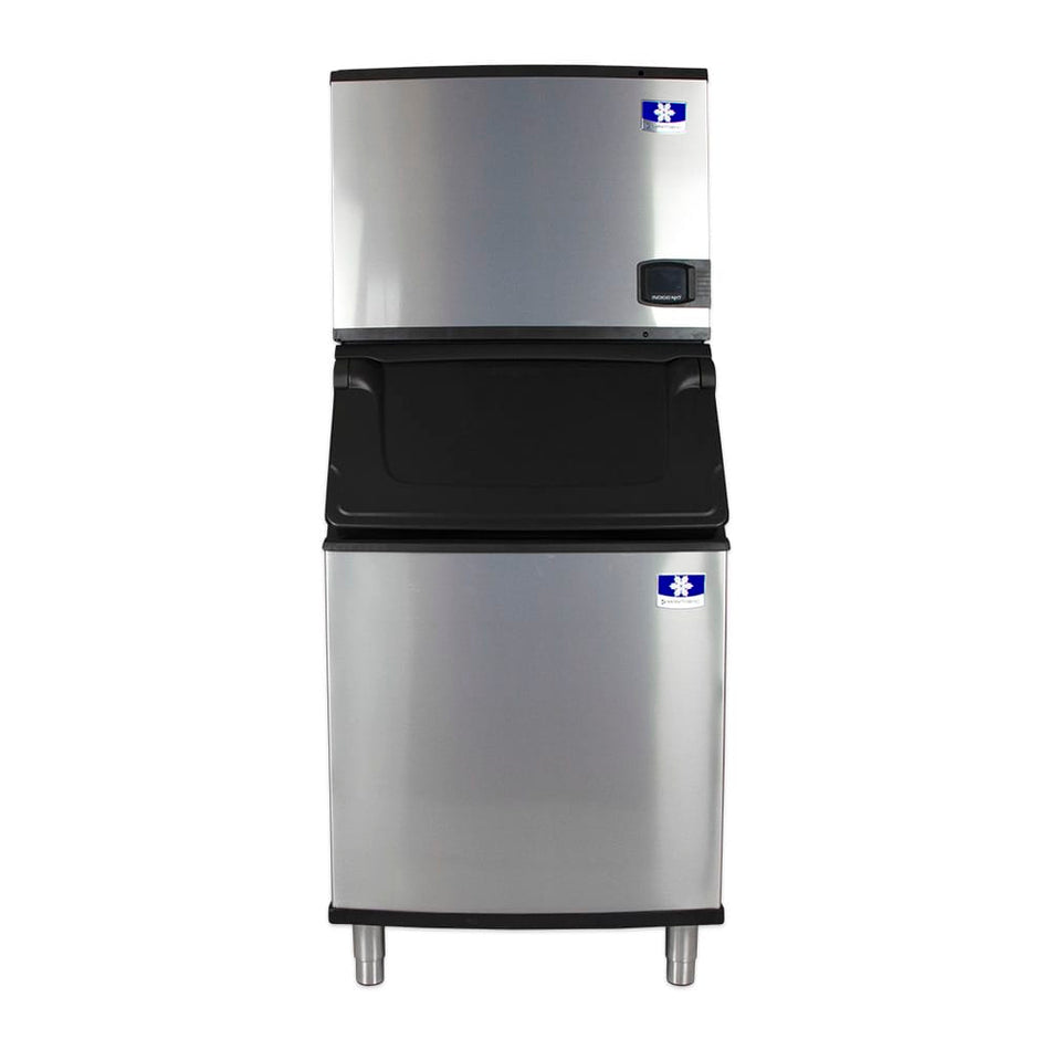 Manitowoc Indigo NXT IDT0450W/D570 Commercial Ice Machine with Bin — 430 lb/Day Full Cube, Water Cooled, 532 lb Storage, 115V
