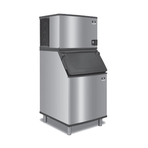 Manitowoc IDP0600A/D570 662 lb/Day Full Cube Commercial Ice Machine & Ice Maker with Bin, Air Cooled, Indigo NXT, 532 lb Storage, 208/230V